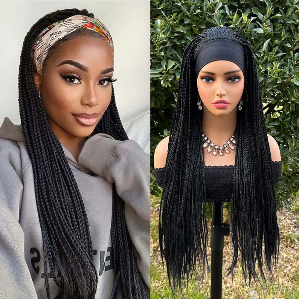 Full Lace Braided Wig – Box Braid Style